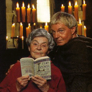 Edith Pargeter and Derek Jacobi
