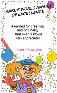 Karl's World Award of Excellence