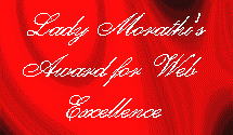 Lady Morathia's Web Excellence Award
