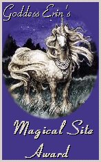 Goddess Erin's Magical Site Award